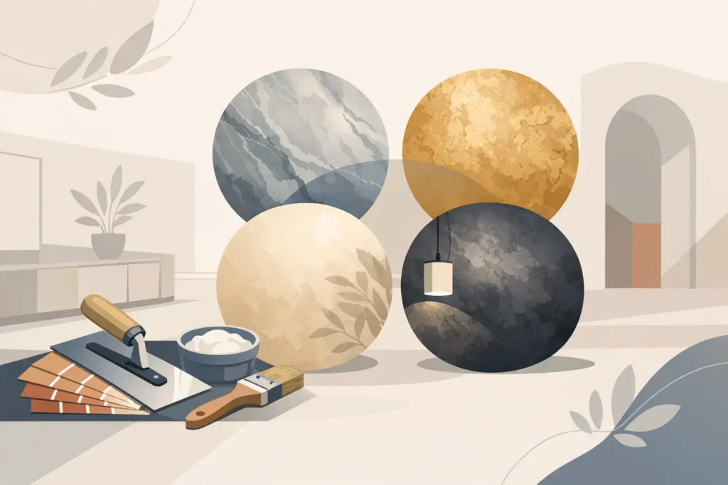 Decorative wall finishes guide pro luxusní stěny