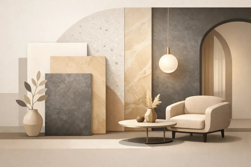 Luxury wall finish trends pro elegantní interiéry